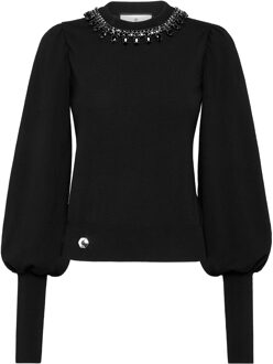 Philipp Plein Pullover Ronde Hals Zwart - S