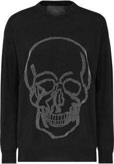 Philipp Plein Pullover Ronde Hals Zwart - XS