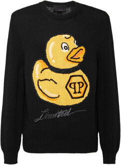 Philipp Plein Pullover Ronde Hals Zwart