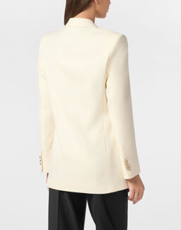 Philipp Plein Racing Blazer Boyfriend Fit Wit - S