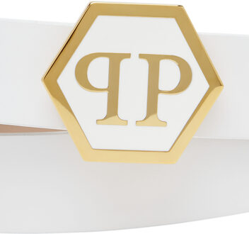Philipp Plein Riem Hexagon Wit & Goud