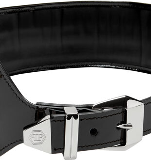 Philipp Plein Riem Leopard Zwart - 85 cm