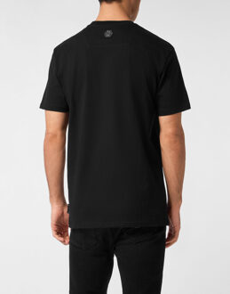 Philipp Plein Round Neck T-Shirt Boom Stones Zwart - M