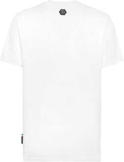 Philipp Plein Round Neck T-Shirt Plein College Animals Wit - L