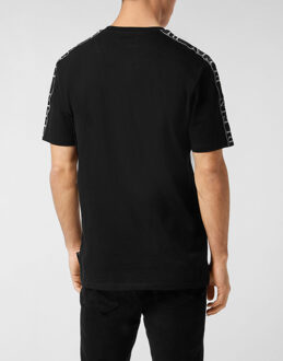 Philipp Plein Round Neck T-Shirt Plein Tape Zwart - M