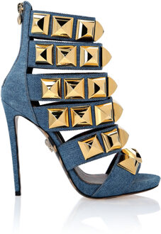 Philipp Plein Sandalen Hoge Hakken Blauw