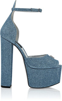 Philipp Plein Sandalen Hoge Hakken Lichtblauw - EU 40