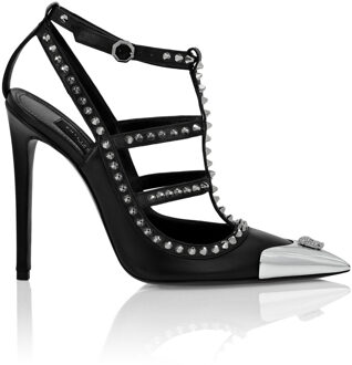 Philipp Plein Sandalen Hoge Hakken Skull Zwart - EU 41