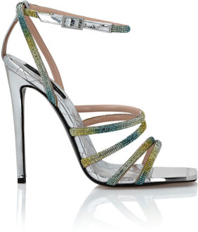 Philipp Plein Sandalen Hoge Hakken Zilver