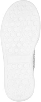 Philipp Plein Satin Lo-Top Sneakers Strass Hexagon - maat EU 32 Wit