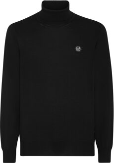 Philipp Plein Schildpadhals Zwart