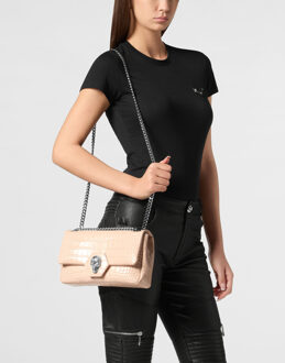 Philipp Plein Schoudertas Skull - maat Huidkleurig