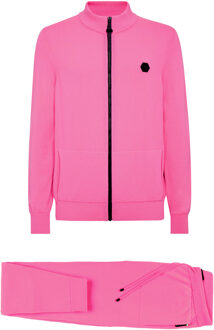 Philipp Plein Set Jas & Broek Skull - maat 2XL Roze