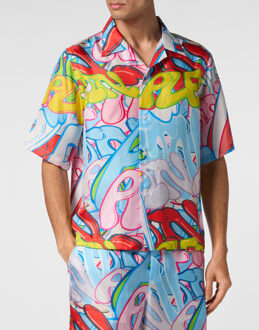 Philipp Plein Shirt Bombing Graffiti - maat 3XL Veelkleurig