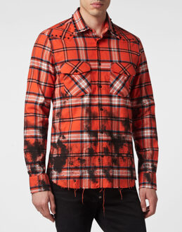 Philipp Plein Shirt Gothic Plein Oranje