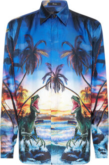 Philipp Plein Shirt Hawaii - maat M Veelkleurig