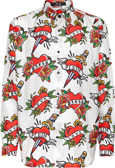 Philipp Plein Shirt Love - maat M Wit/Multi