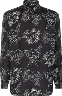 Philipp Plein Shirt Love - maat XL Zwart