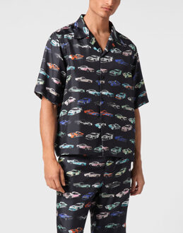 Philipp Plein Shirt Racing Zwart/Veelkleurig - M