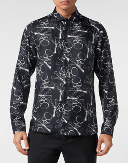 Philipp Plein Shirt Skull Bones Zwart - 2XL