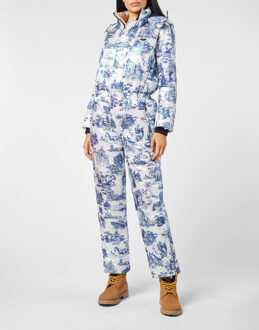 Philipp Plein Ski Jumpsuit En Plein Air - maat Wit/Blauw