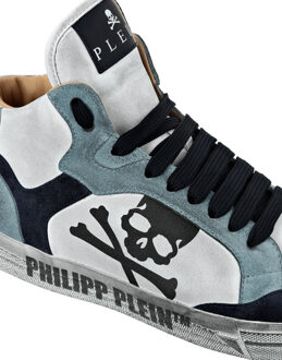 Philipp Plein Sneakers Retrokickz - maat EU 39 Wit/Blauw