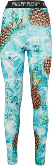 Philipp Plein Sport Leggings Pineapple Skies Veelkleurig