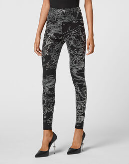 Philipp Plein Sport Leggings Tattoo Zwart