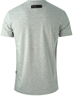 Philipp Plein Sport Signature Logo Grey T-Shirt Grijs - M