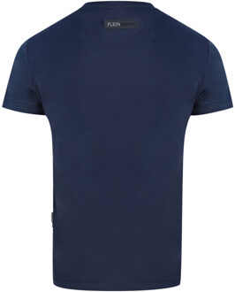 Philipp Plein Sport zwart marineblauw T-shirt met 3D-logo