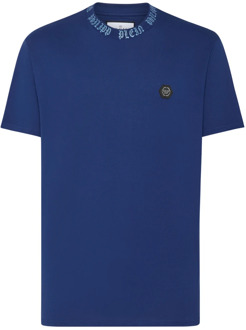 Philipp Plein Stijlvolle T-Shirt voor Heren Philipp Plein , Blue , Heren - L,M,S,Xs