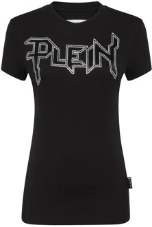 Philipp Plein Stijlvolle T-shirts voor mannen en vrouwen Philipp Plein , Black , Dames - M,S