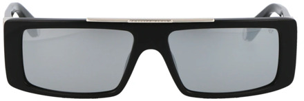 Philipp Plein Stijlvolle zonnebril voor zonnige dagen Philipp Plein , Black , Unisex - 58 MM