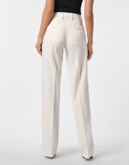Philipp Plein Straight Office Trousers Wit - M