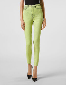 Philipp Plein Super Hoge Taille Jegging Geel - 27 (Taille)