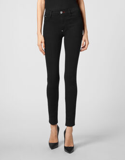 Philipp Plein Super Hoge Taille Jegging Iconic Plein Blauw