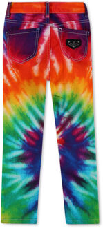 Philipp Plein Super Hoge Taille Jegging Tie Dye Veelkleurig