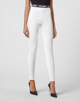 Philipp Plein Super Hoge Taille Jegging Wit