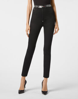 Philipp Plein Super Hoge Taille Jegging Zwart - 27 (Taille)