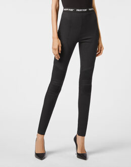 Philipp Plein Super Hoge Taille Jegging Zwart