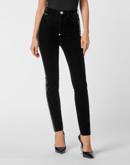 Philipp Plein Super Hoge Taille Jegging Zwart