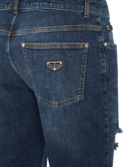 Philipp Plein Super Recht Model Donkerblauw - 31 (Taille)