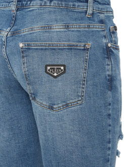 Philipp Plein Super Recht Model - maat Blauw/marineblauw