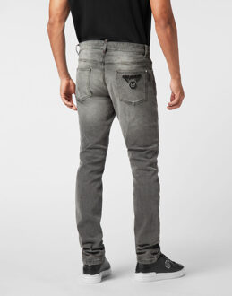Philipp Plein Super Straight Cut Jeans Greatness Grijs