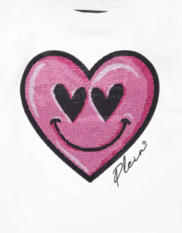 Philipp Plein Sweater Ls Smile Wit - 10J / 140cm