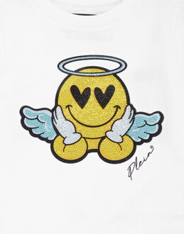 Philipp Plein Sweater Ls Smile Wit - 12J / 152cm