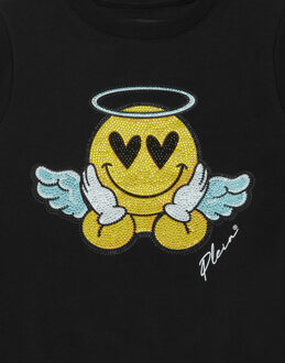 Philipp Plein Sweater Ls Smile Zwart - 10J / 140cm