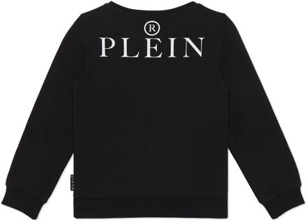 Philipp Plein Sweater Ls Teddy - maat 8J / 128cm Zwart