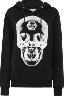 Philipp Plein Sweatjack Met Capuchon Skull Zwart