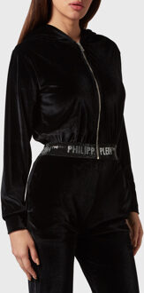 Philipp Plein Sweatjack Met Capuchon Zwart